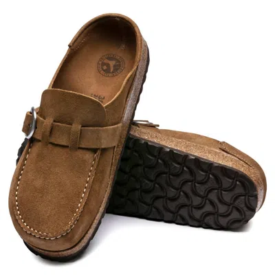 Birkenstock Buckley Suede Leather Clog In Tea In Multi
