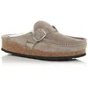 Birkenstock Buckley Womens Suede Slip On Clogs In Animal Print