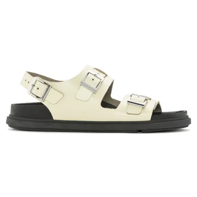 Birkenstock Cannes Leather Sandals In Nude