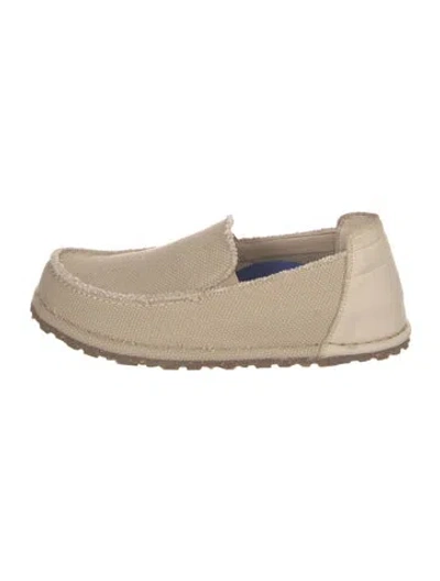 Pre-owned Birkenstock Canvas Loafers In Neutrals
