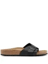 Birkenstock Madrid Buckle-fastened Sandals In Black