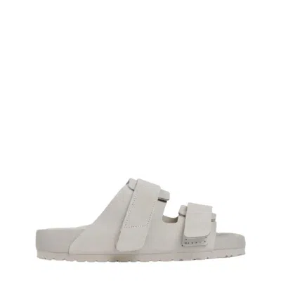 Birkenstock Chalk Suede  X Tekla Uji Slippers In Gray