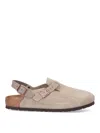 Birkenstock Tokyo Faded Purple Suede Sandal In Beige
