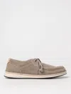 Birkenstock Gray Leather Oxfords And Derby In Beige