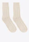 Birkenstock Cotton Twist Crew Socks In Neutral