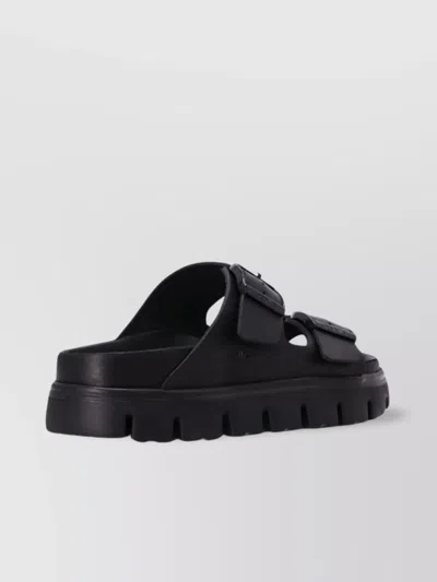 Birkenstock Chunky Sole Almond Toe Sandals In White