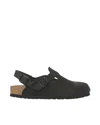 Birkenstock Classic Black Tokio Clogs With Adjustable Strap In Black