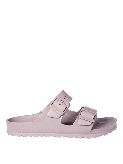 Birkenstock Classic Double Buckle Slide Sandals In Viola