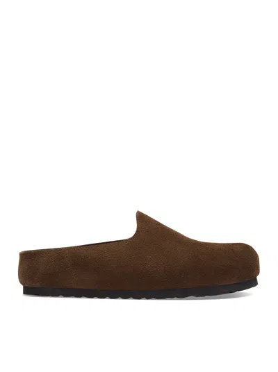 Birkenstock Clogs Amsterdam Wrapped In Brown