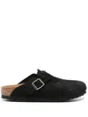 Birkenstock Closed-toe Slipper With Adjustable Buckle In Black