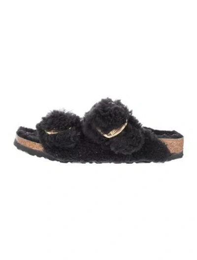 Pre-owned Birkenstock Colorblock Pattern Slides In Black