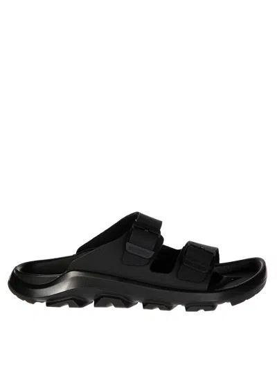Birkenstock Comfortable Double Buckle Slide Sandals For Women In Nero