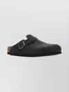 Birkenstock Comfortable Round Toe Flat Sole Slippers In Black
