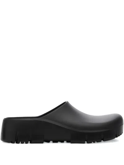 Birkenstock Contoured Round Mules In Black
