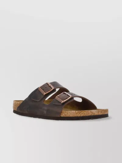 Birkenstock Arizona Oiled Leather Sandals In Brown