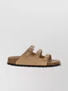 Birkenstock Beige Leather Florida Slippers