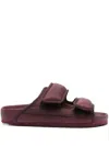 Birkenstock Cosy Nylon Arizona Slides Shoes In Red