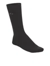 Birkenstock Cotton Ribbed Socks In Black