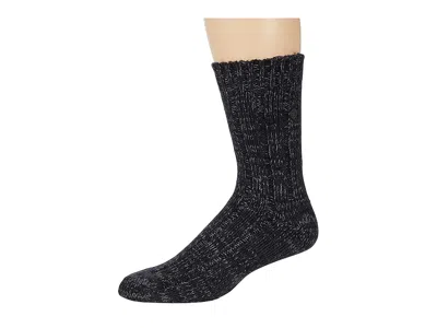 Birkenstock Cotton Twist Socks Crew Cut Socks Shoes Black: Eu 45-47 (us Men's 12-14.5) In Multi