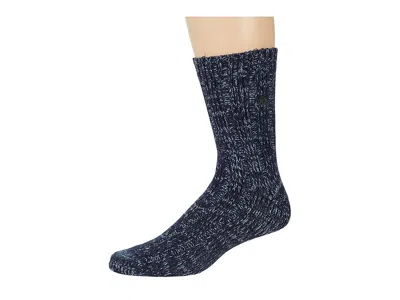 Birkenstock Cotton Twist Socks Crew Cut Socks Shoes Blue: Eu 45-47 (us Men's 12-14.5) In Multi