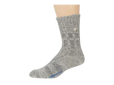 Birkenstock Cotton Twist Socks Crew Cut Socks Shoes Gray: Eu 36-38 (us Women's 5-7.5) In Multi