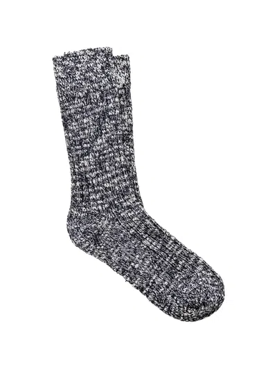 Birkenstock Cotton-slub Socks In Black