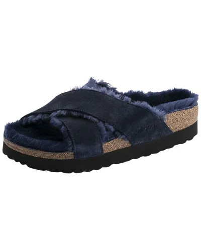 Birkenstock Daytona Suede Sandal In Blue