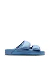 Birkenstock Double Adjustable Strap Open Sandal In Light Blue In Blue