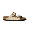 Birkenstock Arizona Slides Narrow Fit In Nude