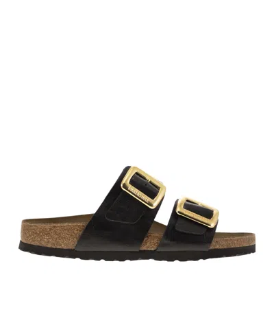 Birkenstock Arizona Big Buckle High Shine In Nero Neri E Grigi
