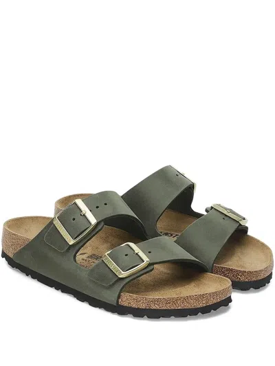 Birkenstock Double-buckle Sandals In Green