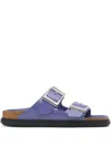 Birkenstock Double-buckle Slides In Purple