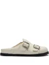 Birkenstock Double-strap Closed-toe Sandals In White