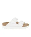 Birkenstock Arizona Platform Vegan Sandals In White
