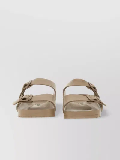 Birkenstock Double Strap Open Toe Flat Sole Slides