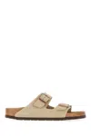 Birkenstock Arizona Slides Narrow Fit In Neutral