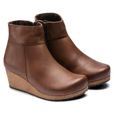 Birkenstock Ebba Leather Boots (medium/narrow) In Cognac In Brown