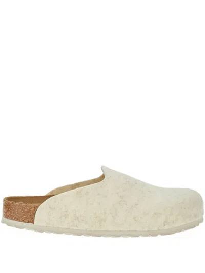 BIRKENSTOCK ELONGATED WOOL FELT FLAT SANDALS