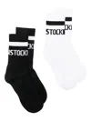 Birkenstock Embroidered-logo Socks (set Of Two) In Multi