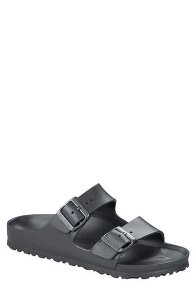 Birkenstock Essentials Arizona Waterproof Slide Sandal In Metallic Anthracite