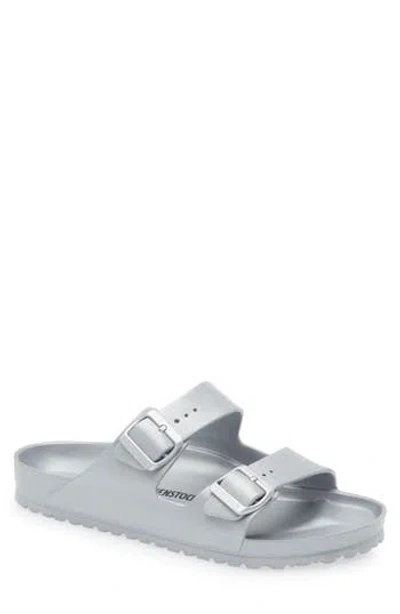 Birkenstock Essentials Arizona Waterproof Slide Sandal In Silver