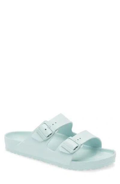 Birkenstock Essentials Arizona Waterproof Slide Sandal In Surf Green