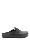 Birkenstock Boston Vegan Birkibuc Slip On Clog In Black