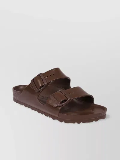 Birkenstock Eva Sandals With Open Toe And Textured Sole In Brown