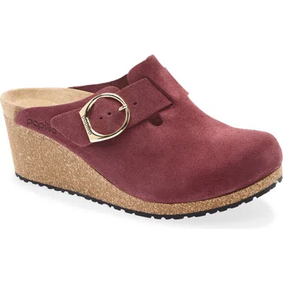 Birkenstock Fanny Wedge Clog In Berry Crush