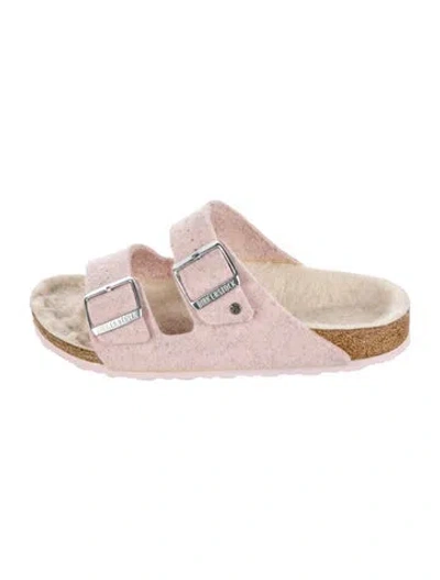 Pre-owned Birkenstock Felt Espadrilles In Pink