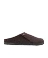 Birkenstock Felted Closed-toe Mules In Black