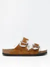 Birkenstock Arizona Shearling Sandal In Brown