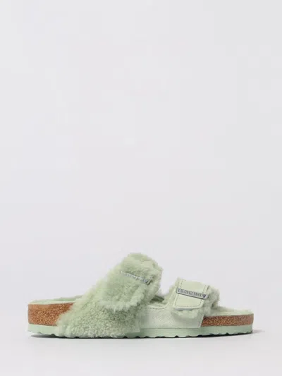 Birkenstock Flat Sandal  Woman Color Sky Blue In Green