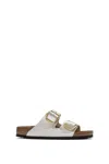 Birkenstock Sydney Cushion-buckle Double Strap Slides In White